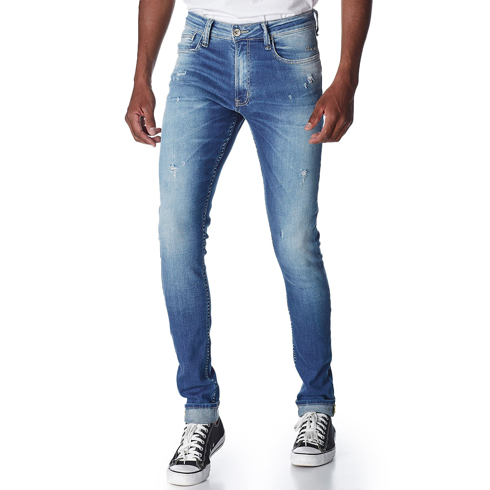 Calca-Jeans-Masculina-Convicto-Super-Skinny-com-Used-Puidos-e-Bolsos-Bordados